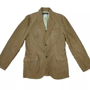 Guess Jeans Mens Corduroy Blazer Jacket 42 Vtg 2 Button‎ Tan Preppy Western Y2K